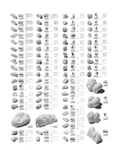 an image of different types of doughnuts on a white background with numbers and symbols