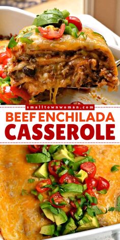 Easy to make a comfort food recipe! This Beef Enchilada Casserole recipe is a family-friendly casserole packed with hearty ingredients. It features homemade enchilada sauce, green chilis, flour tortillas, and Cheddar and Monterey Jack. Save this cozy dinner idea for a fiesta-worthy meal! Enchilada Casserole With Corn Tortillas, Casserole With Corn Tortillas, Ground Beef Enchilada Casserole, Casserole With Corn, Beef Enchilada Casserole, Easy Beef Enchiladas, Ground Beef Enchiladas, Beef Enchilada, Beef Ground