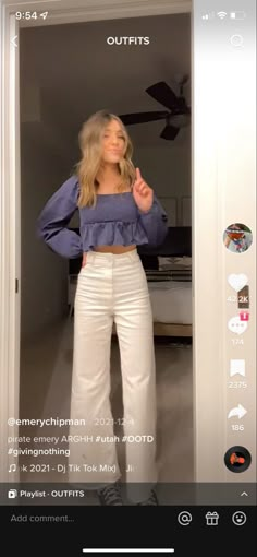 White Jeans And Sandals Outfit, Color Full Jeans, Teen Spring Outfits 2024, Cute Pant Outfits, Preppy White Jeans Outfit, First Day Of School Outfit Ideas High School, Southern Preppy Outfits Women