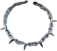 Punk Style Spiked Choker, Punk Style Spiked Choker Jewelry, Concert Choker With Spikes, Spiked Choker For Concerts, Spiked Choker For Concert, Grunge Choker With Adjustable Chain, Rock Style Choker For Alternative Fashion, Rock Style Choker Jewelry For Alternative Fashion, Rock Style Jewelry Choker For Alternative Fashion