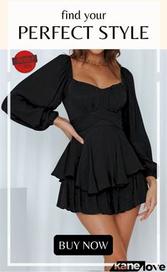 Sweet Puff Sleeves Square Neck Ruffle Women Trendy Dress Square Neck Mini Dress With Ruffles For Night Out, Fitted Mini Dress With Ruffles And Lantern Sleeves, Lantern Sleeve Mini Dress With Ruffles For Date Night, Date Night Mini Dress With Ruffles And Lantern Sleeves, Brunch Puff Sleeve Dress With Ruffles, Fall Fitted Puff Sleeve Dress With Ruffle Hem, Elegant Mini Dress With Ruffles And Lantern Sleeves, Puff Sleeve Pleated Mini Dress For Fall, Chic Puff Sleeve Dress With Ruffles For Brunch