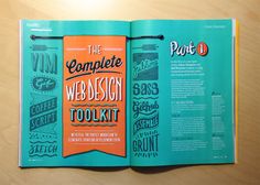 the complete web design tool kit is open to show information about how to use it