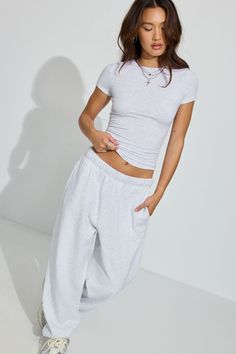 Estelle Longline Tee Gray Cool Outfits For School, Garage Clothing, Top Streetwear Brands, Shirts For Teens, Popular Outfits, Simple Trendy Outfits, Trendy Shirts, Basic Shirts, Cute Summer Outfits