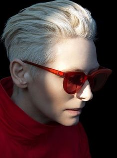 Gentle Monster Sunglasses, Kentish Town, Short Hair Images, Tilda Swinton, Hair Raising, Gentle Monster, Tunic Pattern, Happy Hair, Short Cut