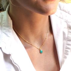 Some classics never go out of style. Our dainty turquoise necklace adds a touch of color and can be dressed up or down! Add a little sparkle to your dainty jewelry collection with this delicate 14kt gold filled necklace. •Natural Turquoise Drop •14kt gold over sterling silver bezel set drop•16kt gold plated -lead, nickel & cadmium free•Heavy plating, tarnish resistant, water friendly Gold Filled Necklace, Gem Necklace, Personalized Bracelets, Drop Necklace, Natural Turquoise, Dainty Necklace, Dainty Jewelry, 14kt Gold, Christmas Presents