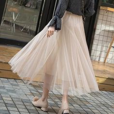 High Waist Long SkirtSize (cm)
Waist circumference: 60-99

Skirt length: 81 Long Pleated Skirt For Day Out, Spring Pleated Flared Maxi Skirt, Flowy Midi Skirt For Spring, Spring Flowy Midi Skirt, Spring Long Stretch Pleated Skirt, Non-stretch Pleated Mini Skirt, Long Pleated Skirt For Spring, Beige Non-stretch Party Skirt, Flowy Long Skirt For Spring