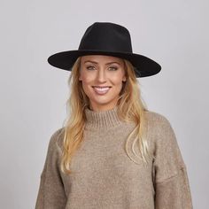 Rancher | Womens Wide Brim Felt Fedora Hat offers a bold, minimalist style for women who love to stand out. With its wide brim and wool felt construction, it’s the perfect hat for adding a stylish touch to any outfit. Material: Wool Felt Shape: Tear Drop Western Trim: No Trim Brim size: 3 1/2" Crown height: 4 1/8" Sweatband: Adjustable Velcro Sweatband Imported Straw Cowgirl Hat, White Cowboy Hat, Wide Brim Felt Hat, Brown Cowboy Hat, Hats For Big Heads, American Hat Makers, Leather Cowboy Hats, Black Cowboy Hat, Outback Hat