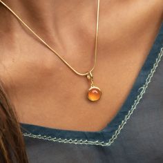 Bring harmony to your everyday look with this orange agate touchstone necklace. Designed with an open sunrise back to allow the stone to sit close to you when worn, this necklace looks stunning from all angles. Shimmering with deep orange hues the orange agate healing stone hangs beautifully from our slim snake chain and inspires emotional balance, clarity and harmony.  All our charms attach with a clip-on clasp and are compatible with all other leading charm jewellery brands. Simply clip-on or Matching Jewellery, Healing Stones Jewelry, Healing Stones Necklace, Orange Agate, Stone Jewellery, Snake Chain Necklace, Orange Hues, Deep Orange, Matching Jewelry