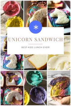 an image of unicorn sandwiches with text overlay