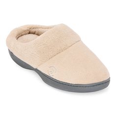 Indulge in a little relaxation in our classic microterry clog slippers from Isotoner with memory foam that molds to your foot for the ultimate in comfort.Enhanced Heel Cushion For Total Comfort And SupportSlip-Resistant Indoor/Outdoor SoleVamp: PolyesterCuff: PolyesterLining: PolyesterTextile-Coated Rubber SoleMachine Wash, Dry FlatClosure Type: Slip-OnBase Material: 100% PolyesterUpper/Outer Base Material: 100% PolyesterShoe Lining Material: Recycled PolyesterSole Material Content: 100% Thermoplastic-RubberCare: Dry Flat, Hand WashCountry of Origin: Imported Clog Slippers, Memory Foam, Clogs, Relaxation, Indoor Outdoor, Slippers, Slip On, Women Shoes, Heels