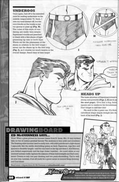 an instruction manual for drawing the batman movie character's head and chest, with instructions to