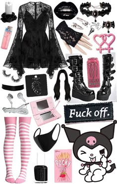 Pink Aesthetic Clothes Pastel Goth, Kawaii Creepy Aesthetic, Pink Goth Outfits Pastel Grunge, Draculaura Inspired Outfits, Pink Goth Outfits, Kawaii Goth Outfits