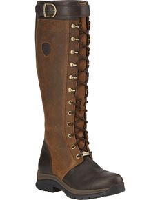 Ariat Women's Berwick GTX® Insulated Boots, Black, hi-res Insulated Boots, Ariat Boots, Riding Boot, Outdoor Fashion, Leather Riding Boots, Vintage Casual, Lace Up Heels, Cowgirl Boots, Gore Tex