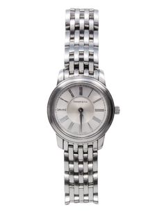 Current Boutique-Tiffany & Co - Silver Stainless Steel Swiss Made Mark Resonator Watch Tiffanys Watch, Tiffany And Co Watch, Face Butterfly, Buy Shoes Online, Roman Numeral, Tiffany And Co, Unique Fonts, Dainty Earrings, Luxury Shop