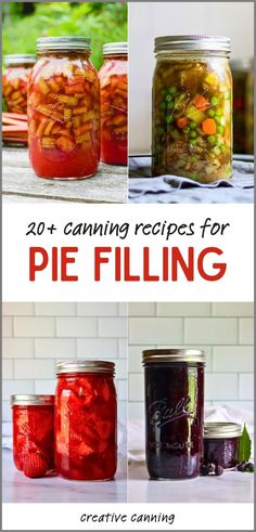 canning recipes for pie filling in mason jars