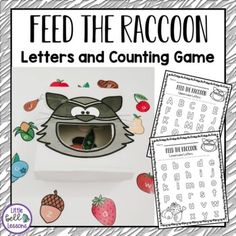 feed the raccoon letters and counting game