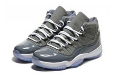 The 2010 reissue of the Air Jordan 11 Retro ‘Cool Grey’ is a must-have for any fan of the iconic sneaker. The monochromatic neutral grey finish gives the shoe a classic look, while the nubuck upper and glossy patent leather overlay provides durability and style. The full-length Air unit ensures maximum comfort, while the carbon fiber shank plate offers support and stability. The translucent rubber outsole with herringbone traction pods delivers superior grip, making this shoe perfect for any act Jordan 11 Cool Grey, Jordan Cp3, Jordans Retro, Vapour Max Nike, Custom Jordans, Jordans For Sale, Cheap Jordan Shoes, Cool Kicks, Buy Jordans