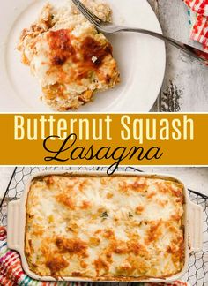 butternut squash lasagna is an easy dinner recipe that's ready in under 30 minutes