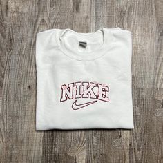 We Have All Sizes White! The Sizing Is Unisex / Mens. These Are Made To Order But We Usually Have Them Shipped In 2-3 Days :) White Sweatshirt With Machine Embroidery For Streetwear, Casual White Sweatshirt With Machine Embroidery, White College Sweatshirt With Machine Embroidery, White Crew Neck Sweatshirt With Embroidered Logo, White Embroidered Logo Crew Neck Sweatshirt, White Machine Embroidery Sweatshirt For College, White Crew Neck Sweatshirt With Letter Embroidery, White Letter Embroidery T-shirt For Streetwear, Casual Streetwear Tops With Machine Embroidery