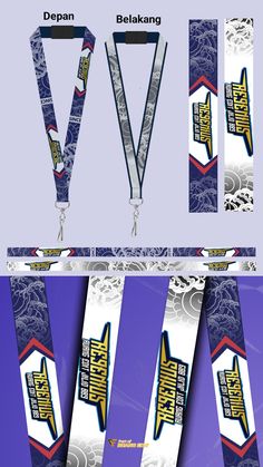 an image of the back side of a pair of skis with different logos on them