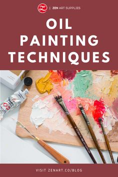 oil painting techniques for beginners to learn how to paint with easel and brushes