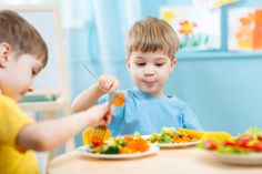 Children eating in kindergarten. Children eating vegetables in kindergarten or a , #Ad, #eating, #Children, #kindergarten, #home, #vegetables #ad Best Zinc Supplement, Zinc Supplements, Breakfast Low Carb, Sample Meal Plan, Picky Eating, Mini Sandwiches, Snack Video, Healthy Food List, Diet Vegetarian