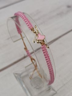 The length of this bracelet is adjustable and adjustable sliding knot closure If your wrist is 15cm to 20cm - this bracelet should fit you without the problem. Please browse our shop for more matching friendship bracelets! https://www.etsy.com/uk/shop/CharmingDesignCrafts?ref=seller-platform-mcnav§ion_id=27396964 https://www.etsy.com/uk/shop/CharmingDesignCrafts?ref=seller-platform-mcnav Adjustable Gold Friendship Bracelet For Party, Adjustable Charm Bracelet For Parties, Adjustable Pink Charm Bracelet For Party, Pink Adjustable Charm Bracelet For Parties, Pink Adjustable Braided Bracelet As Gift, Adjustable Pink Braided Bracelet As A Gift, Pink Adjustable Cord Bracelet For Friendship, Adjustable Pink Braided Bracelet Gift, Adjustable Wristband For Friendship