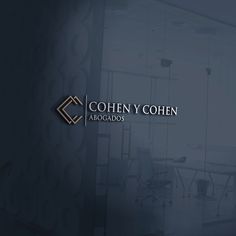 the logo for cohen y cohen abocados is shown in this image