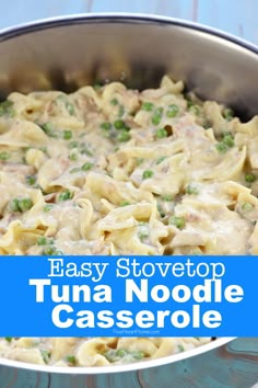 an easy stovetop tuna noodle casserole recipe