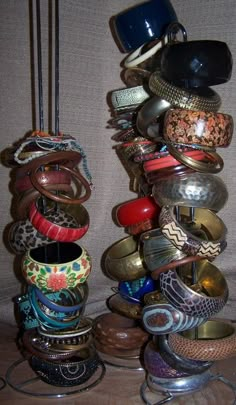 Bangels and Bracelets Oh My! Jewelry Storage Ideas, A Silent Voice, Organizing Ideas, Dream Jewelry, Jewelry Storage