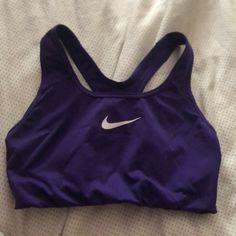 Purple Nike Sports Bra In Brand New Condition! Only Worn To Try On. Nike Logo Is In Perfect Condition! Happy To Bundle With Anything On My Page Purple Activewear For Training, Purple Activewear For Training And Sports Season, Sporty Purple Racerback Sports Bra, Casual Purple Racerback Sports Bra, Purple Moisture-wicking Activewear For Sports Events, Purple Sports Bra For Sports, Purple Sports Bra With Go-dry Technology, Sporty Purple Nike Activewear, Nike Sporty Purple Activewear