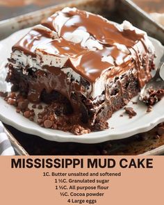 Mississippi Mud Cake, Mississippi Mud, Apple Dumplings, Mud Cake, Eggs Recipe, Daily Recipes, Cabbage Rolls, All Purpose Flour, Cake Frosting