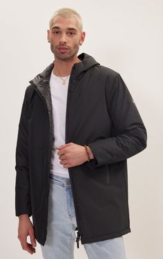 Introducing our Men's Padded Zip Closure Coat Jacket, a versatile outerwear essential designed to keep you warm and stylish in cooler weather. Constructed with high-quality padding, this jacket offers excellent insulation against the cold, while maintaining a lightweight feel for ease of movement. The padded design not only provides warmth but also adds a touch of texture and visual interest to your outfit. Designed with practicality in mind, our Men's Padded Zip Closure Coat Jacket is equipped with multiple pockets, providing ample storage space for your essentials while on the go. From keys and wallets to smartphones and more, you can keep your belongings secure and within reach at all times. With its timeless silhouette and classic design, this jacket effortlessly complements a variety Casual Down Outerwear Windproof, Casual Windproof Down Outerwear, Urban Down Outerwear With Double-lined Hood, Cold Weather Techwear Down Outerwear, Modern Outdoor Outerwear With Padded Collar, Black Parka With Padded Collar For Outdoor, Outdoor Black Parka With Padded Collar, Waterproof Down Outerwear With Long Sleeves, Long Sleeve Down Techwear Outerwear