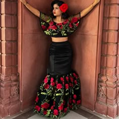 Taffeta Fabric A Little Stretch Include Rebozo Mexican Dresses Traditional, Mexican Fancy Dress, Hispanic Clothing, Mexican Traditional Clothing, Charro Outfit, 50s Dress Pattern, Folklorico Dresses, Mexican Style Dresses, Traditional Mexican Dress