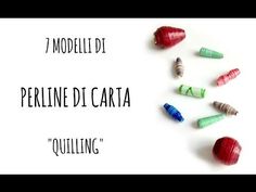 some crayons are laying on top of each other with the words, 7 modeli di perine di carta