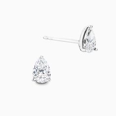 The Ecksand Pear-Cut Diamond Stud Earrings shown with Natural VS2+/ F+ in 14k White Gold Timeless Pear-shaped Diamond White Earrings, Timeless Pear-shaped Diamond Earrings In White Gold, Timeless White Pear-shaped Diamond Earrings, Timeless Diamond White Pear-shaped Earrings, Diamond White Pear-shaped Timeless Earrings, White Gold Pear-shaped Brilliant Cut Earrings, White Gold Pear Shaped Brilliant Cut Earrings, Pear-shaped Vvs Clarity White Gold Diamond Earrings, Pear-shaped Brilliant Cut White Gold Earrings