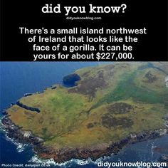 an island is shown with the caption did you know?