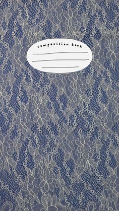 an image of a book cover with lace on it