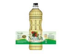 a bottle of natrolil liquid with a label on the front and back side