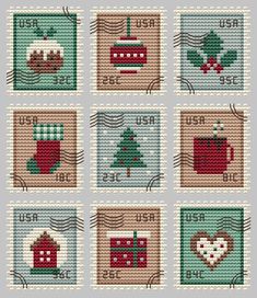 the cross stitch pattern for christmas