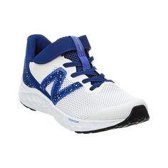 About The Brand: A Favorite Of Professionals And Home Athletes Alike. Fresh Foam Arishi V4 Bungee Sneaker In White/Blue Textile With Logo Accents Adjustable Strap With Velcro Closure Lightly Padded Insole Rubber Sole With Traction Imported Sporty New Balance Running Shoes With Perforations, Sporty Non-slip Lace-up Running Shoes, New Balance Running Shoes With Perforations, Sporty Non-slip Walking Shoes For Sports, Athleisure Non-slip Sneakers For Sports, Sporty Non-slip Walking Shoes, Non-slip Athleisure Sneakers For Sports, High-top Running Shoes With Perforations For Sports, High-top Running Shoes With Perforations