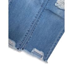 Light Blue Distressed Washed Plus Size Denim Pants