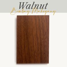 Walnut Samples - Bombay Mahogany - Ultra Shelf Walnut Shelves, Deep Yellow, Wood Sample, Wood Trim, Walnut Stain, Wood Stain, Walnut Veneer, Stain Colors, Clear Coat