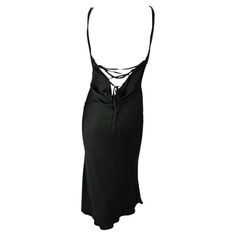 For Sale on 1stDibs - Presenting a gorgeous black satin silk Gucci dress, designed by Tom Ford. From the Fall/Winter 2002 collection, this beautiful mid-length dress features Clothing Fancy, Gucci By Tom Ford, Future Clothing, Goth Wardrobe, A Lot Of Clothes, Gucci Dress, Black Leather Dresses, Lace Up Dress, Killing It