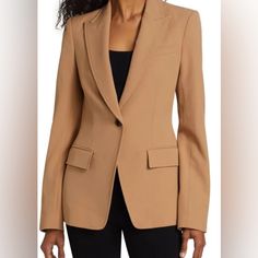 Brand New With Tags, Never Worn. Straight From My Closet. Please Bundle With Anything Else For Extra Savings Retail: $595 Plus Tax = $632.19 Edie Jacket Leopard Blazer, Hot Pink Blazers, Business Jacket, Cream Blazer, Tan Blazer, Beige Blazer, Tan Jacket, Tuxedo Dress, Single Button Blazer