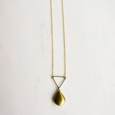 Triangle locket necklace, Teardrop locket Necklace, Gold Locket, Simple Locket, Geometric Locket, Gi Minimalist Teardrop Jewelry With Adjustable Chain, Minimalist Teardrop Pendant Jewelry Gift For Her, Minimalist Teardrop Pendant Jewelry As Gift For Her, Adjustable Minimalist Drop Necklace, Everyday Brass Teardrop Necklace, Everyday Teardrop Brass Necklace, Adjustable Minimalist Teardrop Pendant Charm Necklaces, Minimalist Brass Teardrop Pendant Necklace, Modern Dangle Drop Necklace As Gift