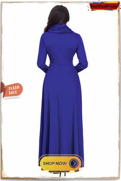 Bestdealfriday Royal Blue Cow Neck Long Sleeve Maxi Dress P1479772 Blue Maxi Dress For Winter Party, Blue Winter Party Maxi Dress, Blue Winter Maxi Dress For Party, Elegant Blue Maxi Dress For Winter, Elegant Blue Winter Maxi Dress, Blue Solid Color Maxi Dress For Party, Blue Long Sleeve Maxi Dress For Fall, Blue Solid Color Maxi Dress For Fall, Blue A-line Maxi Dress For Fall