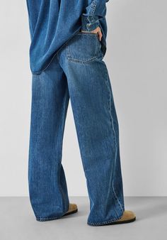 Katie Oversized Straight  Leg Jeans Slouchy Style, Double Denim, Straight Leg Jeans, Looks Great, Straight Leg, That Look, High Waisted, Fashion Outfits, Clothes