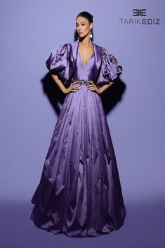 Tarik Ediz 98481 Tafetta Dress, Lavender Gown, Tarik Ediz Dresses, Dresses Outfit Ideas, 50 Shades Of Pink, Dress Pics, Random Clothing, Plastic Dress, Deepika Padukone Style