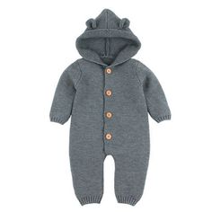 DOVICAISY Children's Fashion Trendy Knitted Romper Jumpsuit for Boys & Girls - Divine Inspiration Styles Clothes For Autumn, Long Sleeve Jumpsuits, Girls Jumpsuit, Winter Newborn, Baby Overall, Baby Overalls, Toddler Sweater, Romper Jumpsuit, Knitted Romper